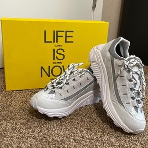 GANNI iris sneakers, bright white, size 38